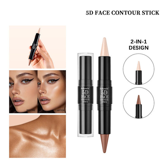 3 PCs Lipstick Lip Liner Eyeliner Highlight Contour Stick Suit 5D Face Makeup Set Suit - Fiti beautyLip careCJYD231858902BY