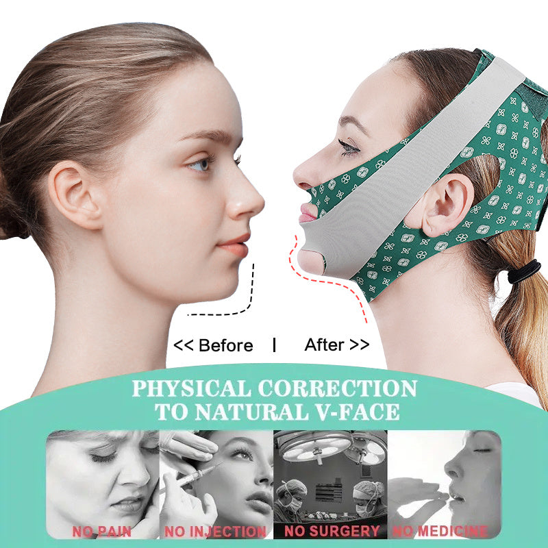 2025 Upgraded Face Mask Sleeping Mask 1PC For Women, Suitable For Daily Wear Brown & Green BOMKADI