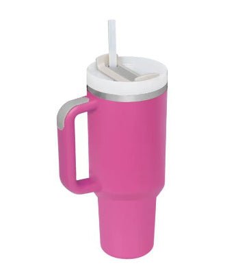 40 Oz Tumbler With Handle Straw Insulated, Stainless Steel Spill Proof Vacuum Coffee Cup Tumbler With Lid Tapered Mug Gifts For Valentine Lover Suitable For Car Gym Office Travel - Fiti beautyCJJT165633312LO