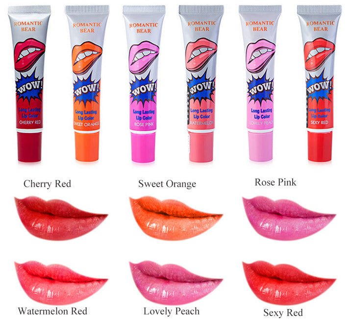 Amazing 6 Colors Peel Off Liquid Lipstick Waterproof Long Lasting Lip Gloss Mask Moisturizer Makeup Tear Pull Lip Lint Cosmetic - Fiti beautyLip careCJKH124426807GT